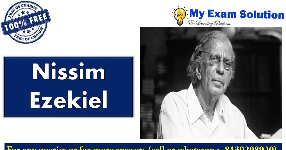 nissim ezekiel biography in english